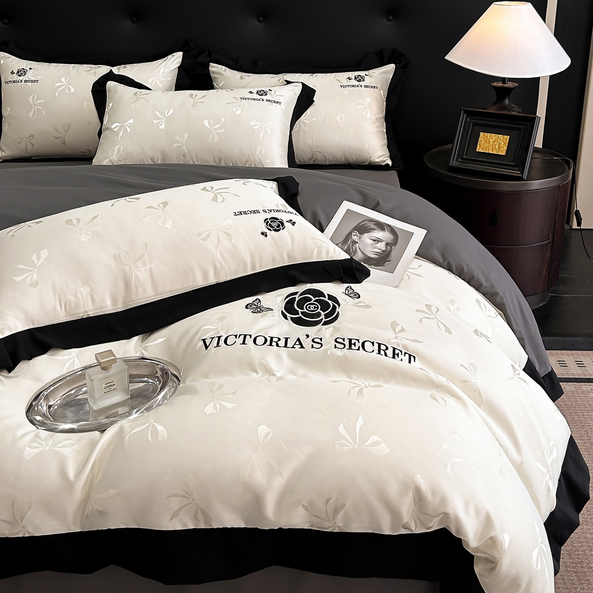 91家纺网 家纺一手货源 找家纺 （总）花沐家居 2025新款蝴蝶提花水洗棉四件套