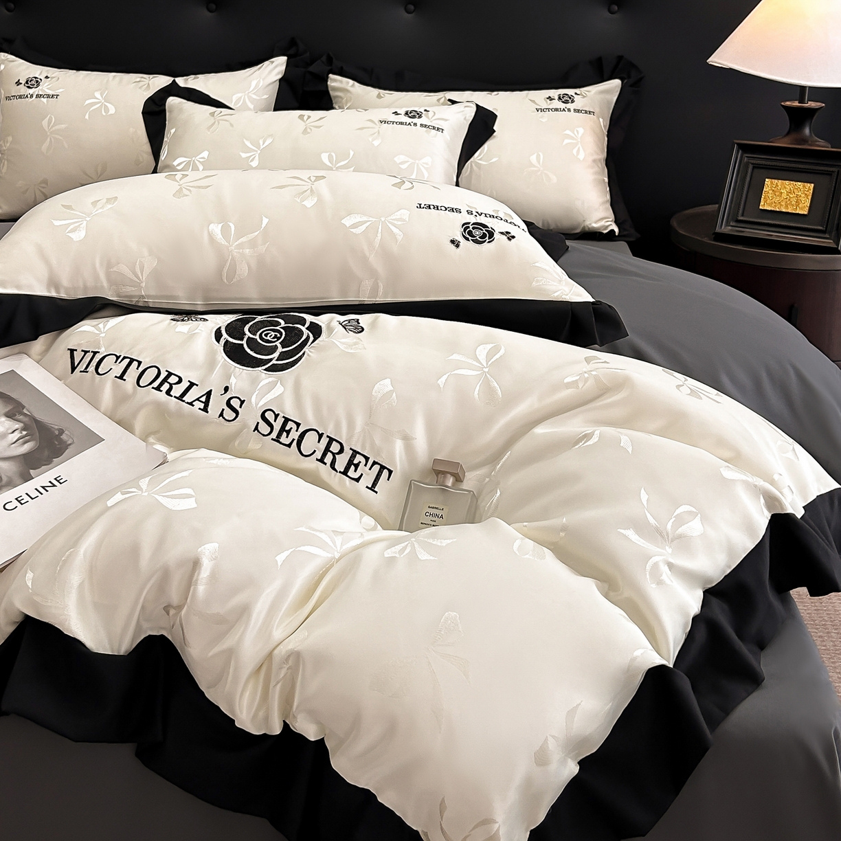 91家纺网 家纺一手货源 找家纺 （总）花沐家居 2025新款蝴蝶提花水洗棉四件套