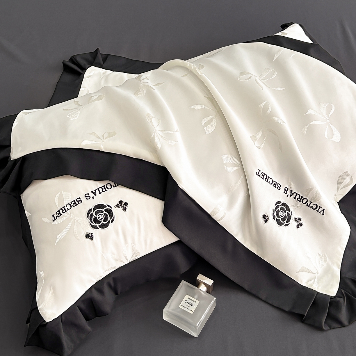 91家纺网 家纺一手货源 找家纺 （总）花沐家居 2025新款蝴蝶提花水洗棉四件套