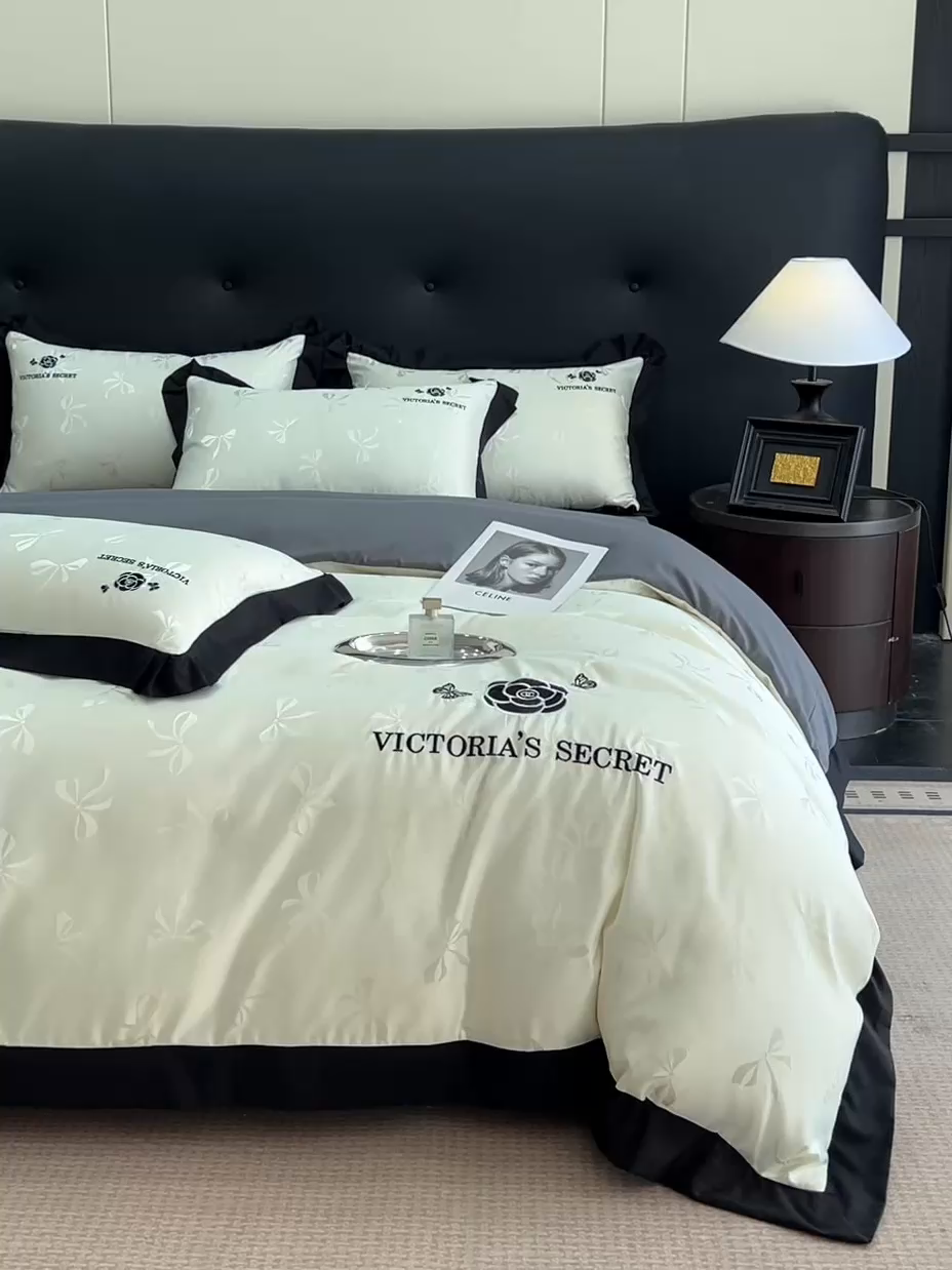 91家纺网 家纺一手货源 找家纺 （总）花沐家居 2025新款蝴蝶提花水洗棉四件套