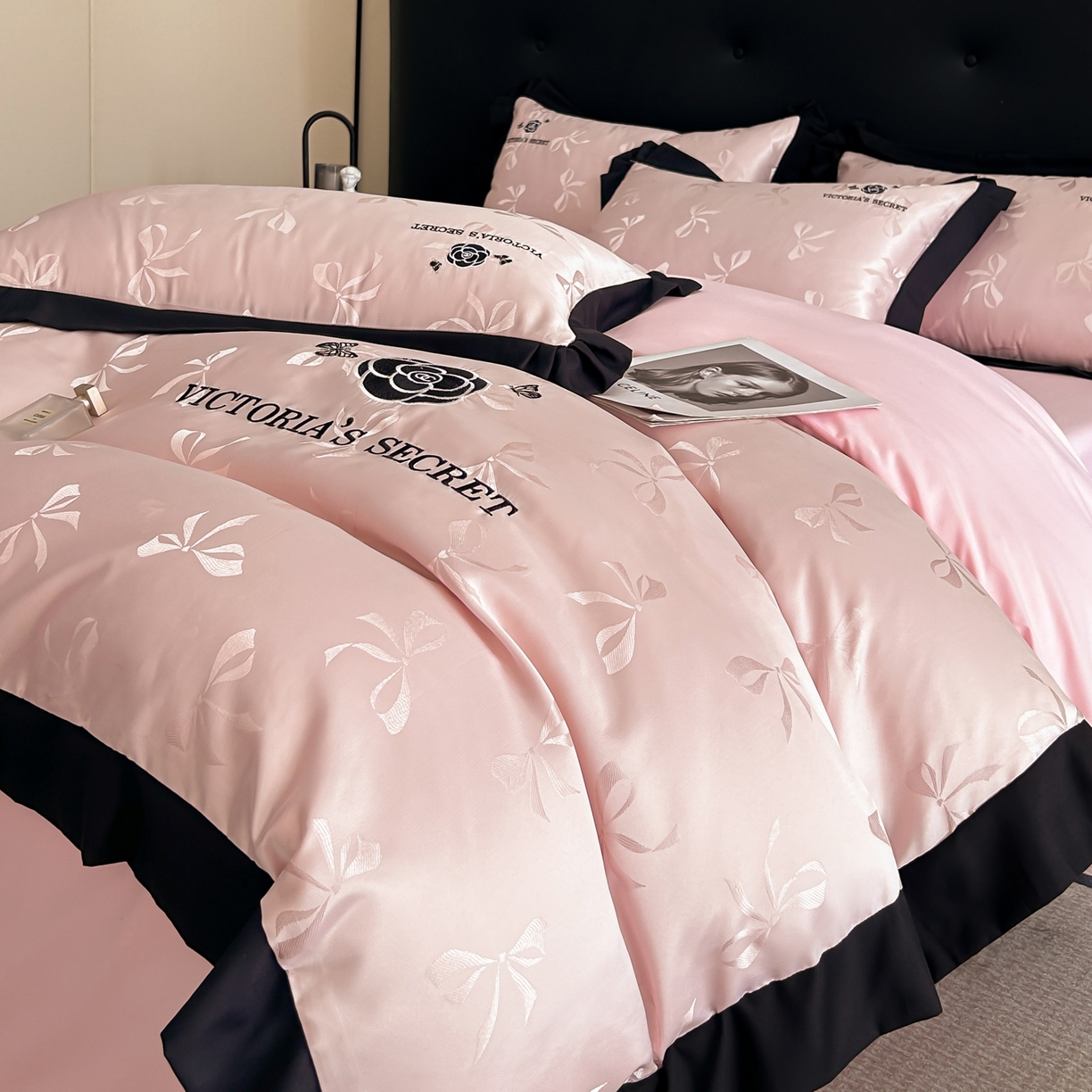 91家纺网 家纺一手货源 找家纺 花沐家居 2025新款蝴蝶提花水洗棉四件套 索菲亚