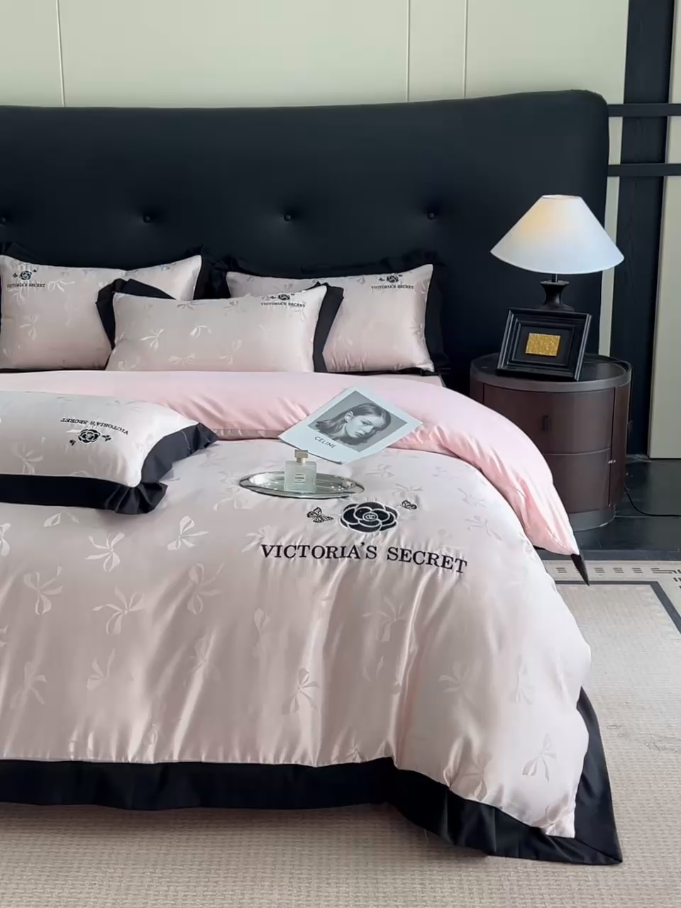 91家纺网 家纺一手货源 找家纺 花沐家居 2025新款蝴蝶提花水洗棉四件套 索菲亚