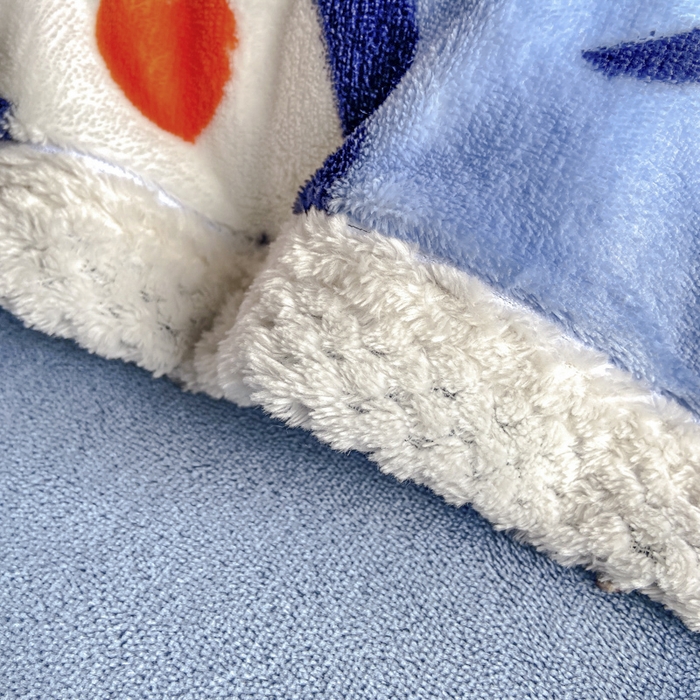 91家纺网 家纺一手货源 找家纺 阿亮家纺 2025新款高克重大包边菠萝格牛奶绒活性印染四件套 开心笑脸