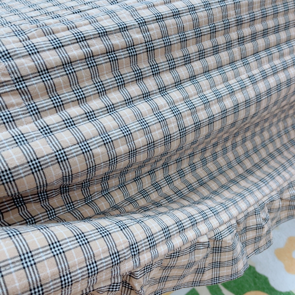 91家纺网 家纺一手货源 找家纺 （总）暖居 2025新款支持定制尺寸全棉色织水洗棉格子系列大尺寸榻榻米农村大炕盖