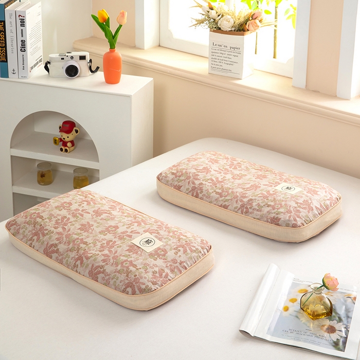 91家纺网 家纺一手货源 找家纺 （总）梦莱家纺 2025新款棉麻荞麦立体枕枕头枕芯