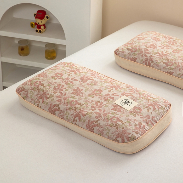 91家纺网 家纺一手货源 找家纺 （总）梦莱家纺 2025新款棉麻荞麦立体枕枕头枕芯