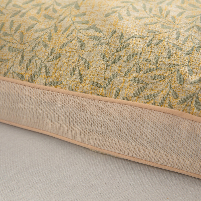 91家纺网 家纺一手货源 找家纺 梦莱家纺 2025新款棉麻荞麦立体枕枕头枕芯 幸运草-绿色