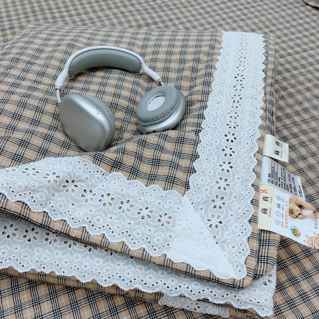 91家纺网 家纺一手货源 找家纺 暖居 2025新款支持定制尺寸全棉色织水洗棉格子系列大尺寸榻榻米农村大炕盖 咖小格