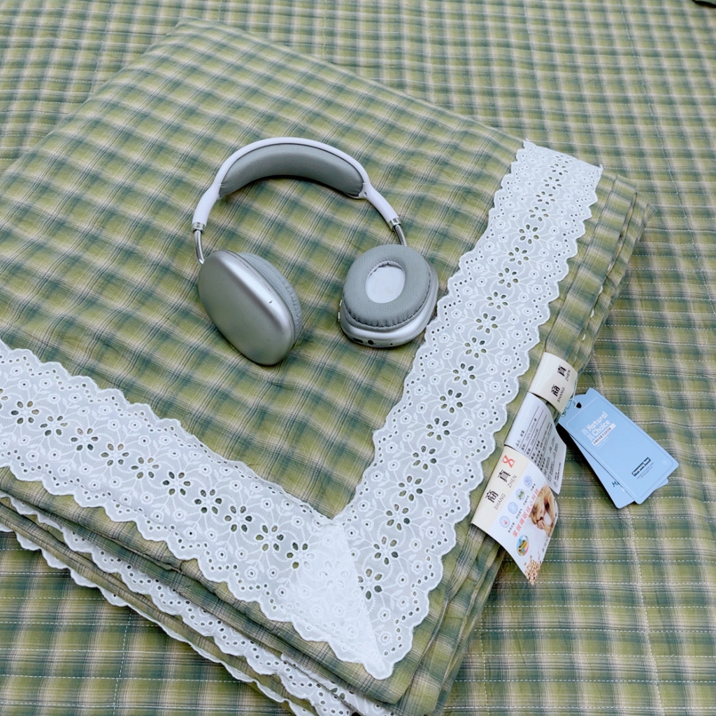 91家纺网 家纺一手货源 找家纺 暖居 2025新款支持定制尺寸全棉色织水洗棉格子系列大尺寸榻榻米农村大炕盖 抹茶绿格