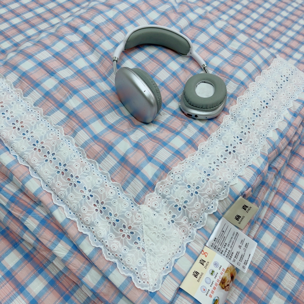 91家纺网 家纺一手货源 找家纺 暖居 2025新款支持定制尺寸全棉色织水洗棉格子系列大尺寸榻榻米农村大炕盖 紫格子