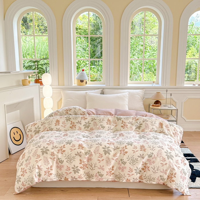 91家纺网 家纺一手货源 找家纺 帛织澜 2025新款全棉喷气12868系列纯棉单被套 洛克庄园