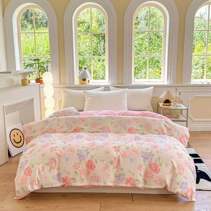 91家纺网 家纺一手货源 找家纺 帛织澜 2025新款全棉喷气12868系列纯棉单被套 遇妍