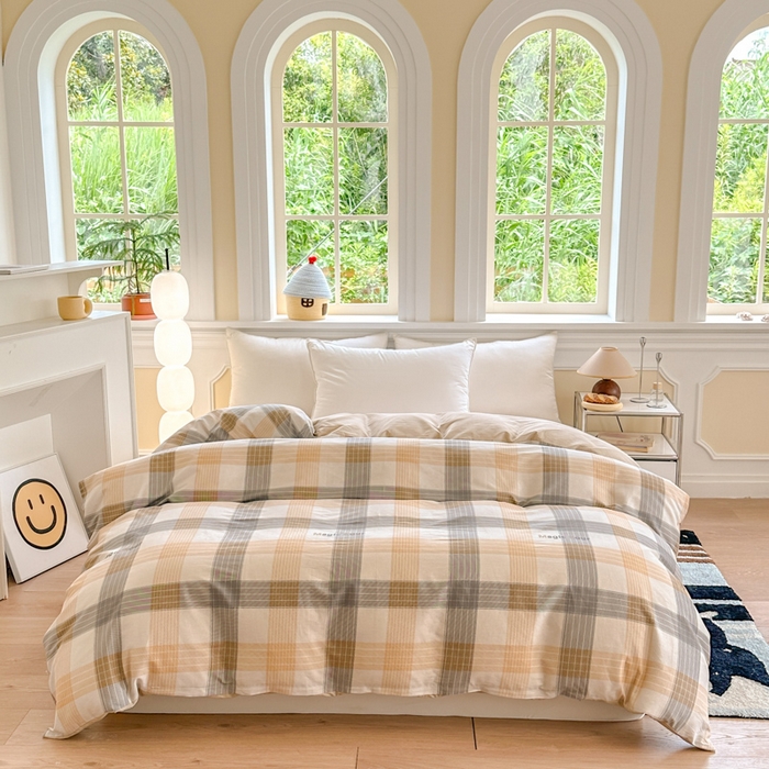 91家纺网 家纺一手货源 找家纺 帛织澜 2025新款全棉喷气12868系列纯棉单被套 佐罗