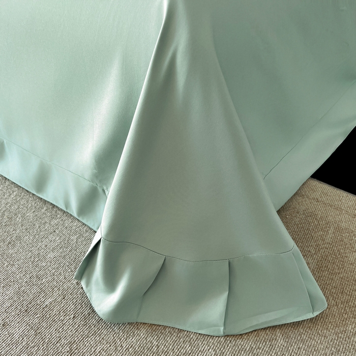 91家纺网 家纺一手货源 找家纺 韩后家纺 2025新款亲肤舒适纯色刺绣四件套-水墨青花系列 水墨青花-浅石蓝