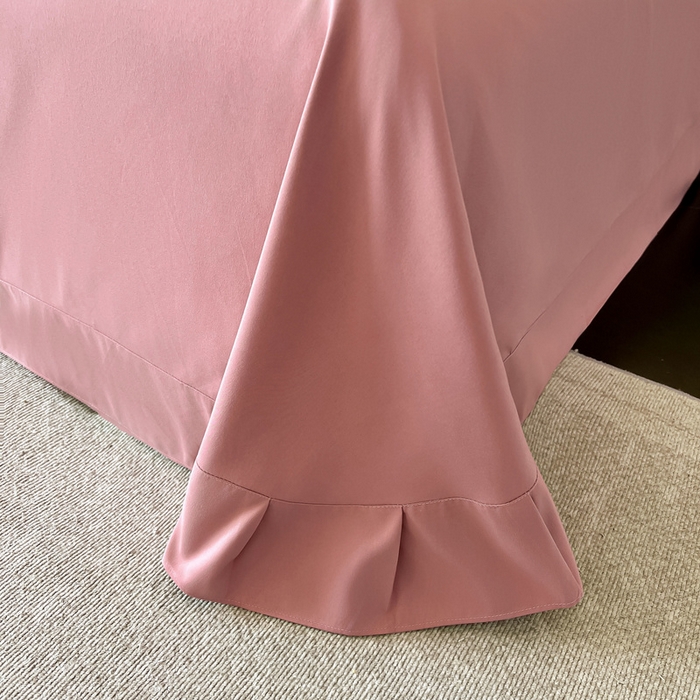 91家纺网 家纺一手货源 找家纺 韩后家纺 2025新款亲肤舒适纯色刺绣四件套-水墨青花系列 水墨青花-相思粉