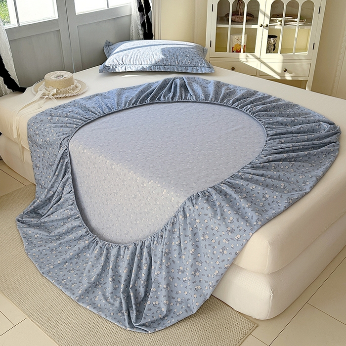 91家纺网 家纺一手货源 找家纺 家贝爱 2025新款加厚生态全棉磨毛床笠 伊兰