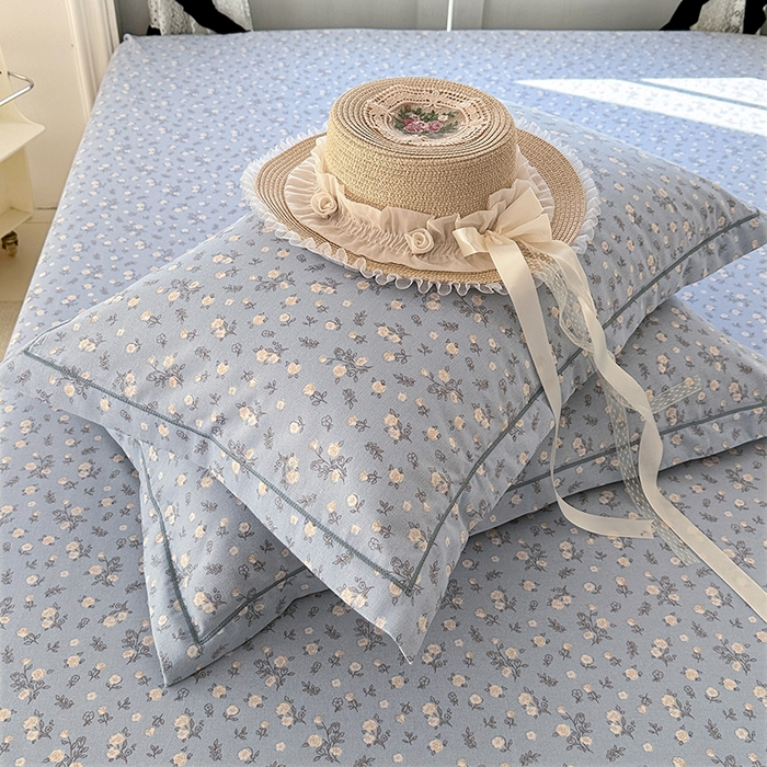 91家纺网 家纺一手货源 找家纺 家贝爱 2025新款加厚生态全棉磨毛床笠 伊兰