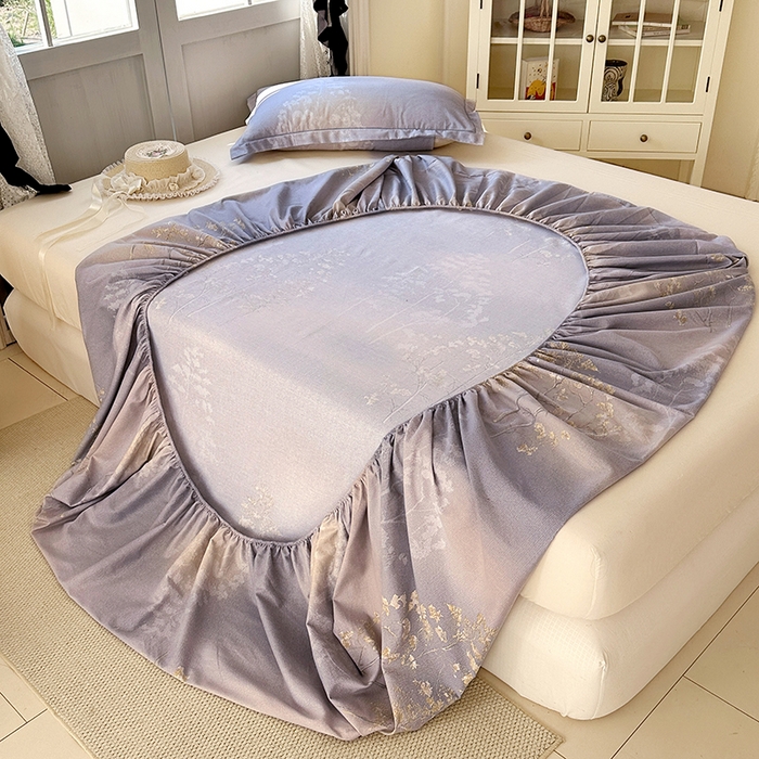 91家纺网 家纺一手货源 找家纺 家贝爱 2025新款加厚生态全棉磨毛床笠 富贵树