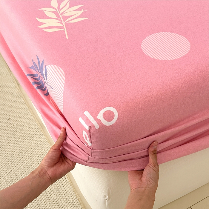 家贝爱 2025新款加厚生态全棉磨毛床笠 你好叶