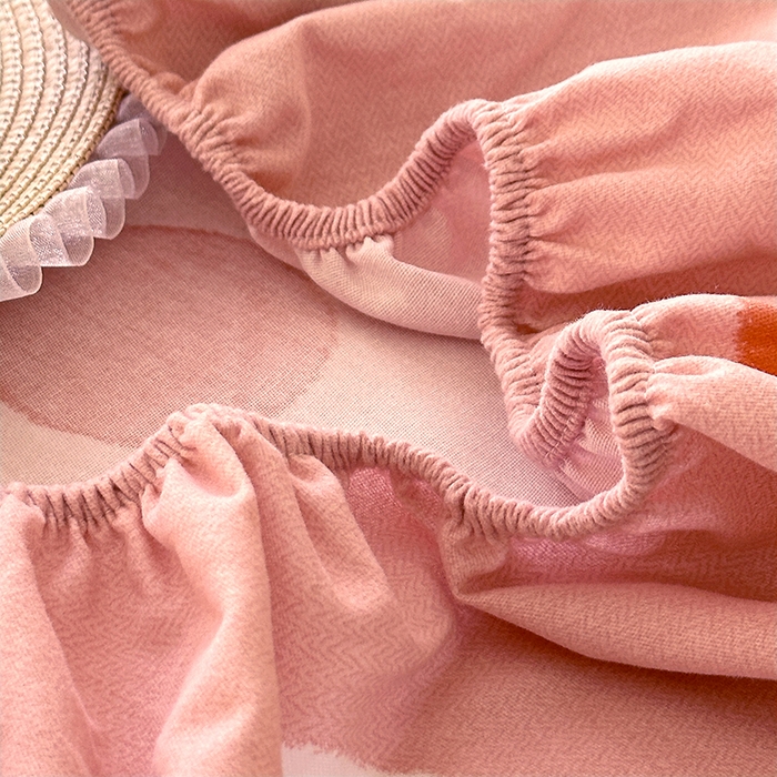 91家纺网 家纺一手货源 找家纺 家贝爱 2025新款加厚生态全棉磨毛床笠 泡泡菇