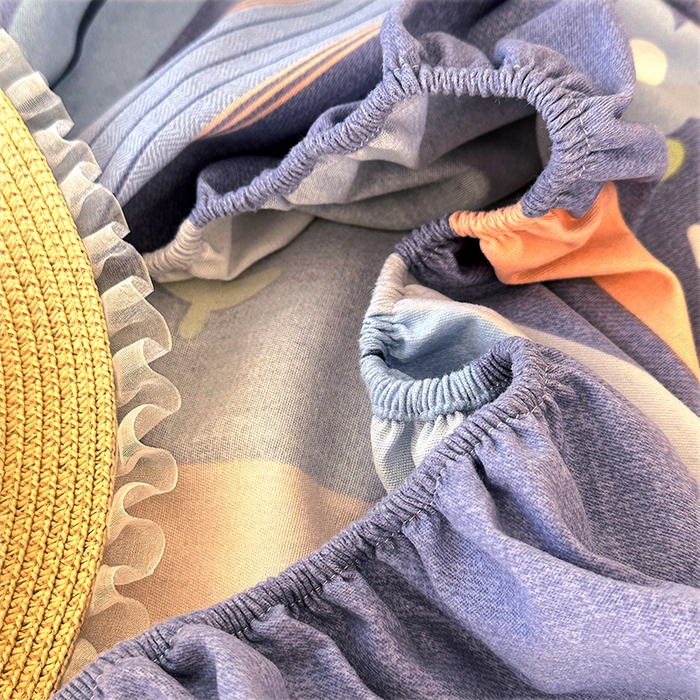 91家纺网 家纺一手货源 找家纺 家贝爱 2025新款加厚生态全棉磨毛床笠  三色花