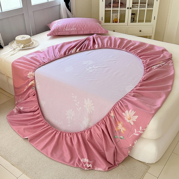 91家纺网 家纺一手货源 找家纺 家贝爱 2025新款加厚生态全棉磨毛床笠 洋洋花恋