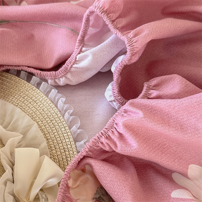 91家纺网 家纺一手货源 找家纺 家贝爱 2025新款加厚生态全棉磨毛床笠 洋洋花恋