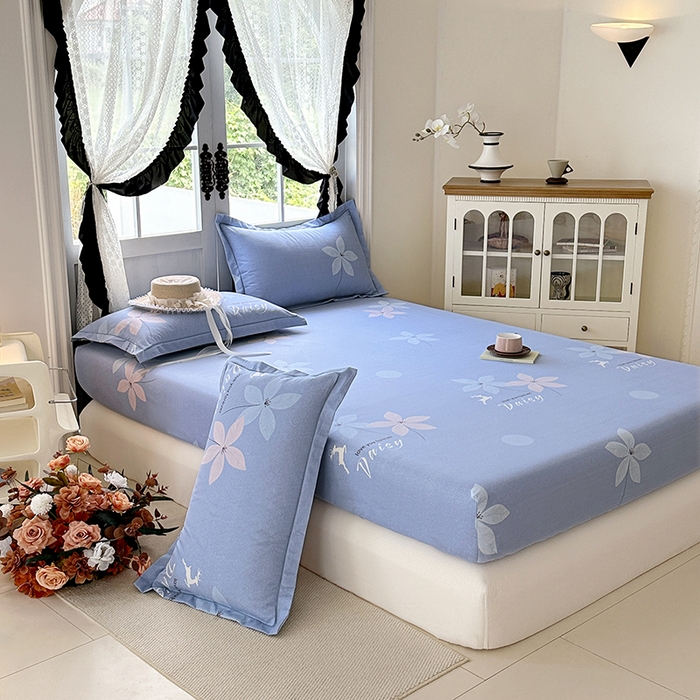 91家纺网 家纺一手货源 找家纺 家贝爱 2025新款加厚生态全棉磨毛床笠 一路繁华