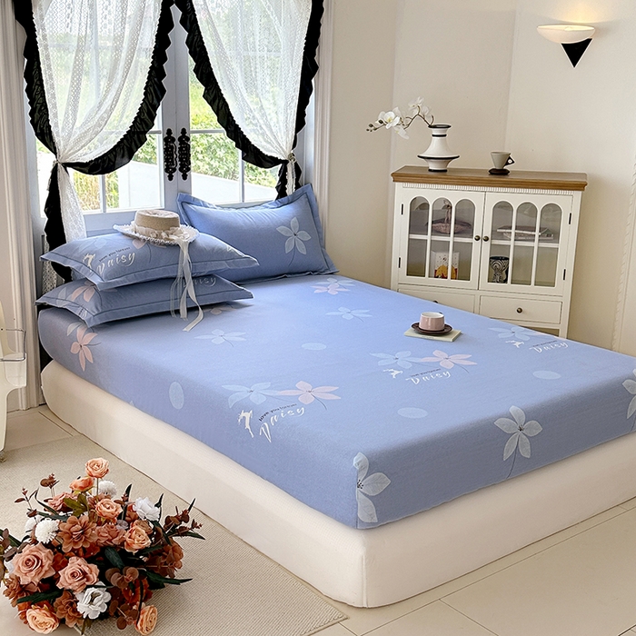 91家纺网 家纺一手货源 找家纺 家贝爱 2025新款加厚生态全棉磨毛床笠 一路繁华