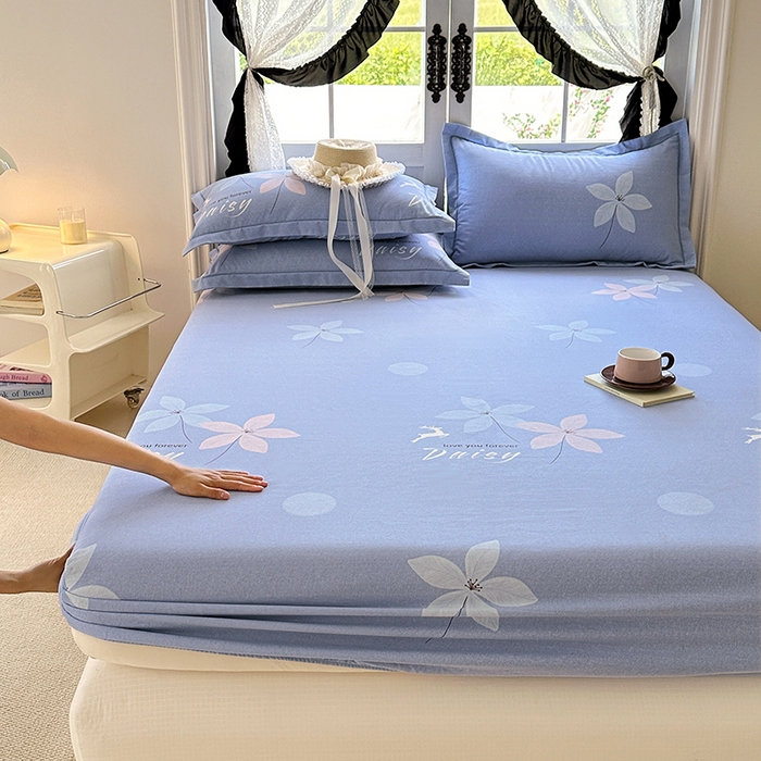 91家纺网 家纺一手货源 找家纺 家贝爱 2025新款加厚生态全棉磨毛床笠 一路繁华