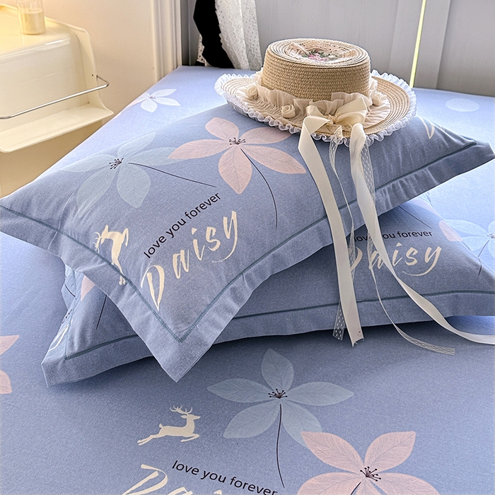 91家纺网 家纺一手货源 找家纺 家贝爱 2025新款加厚生态全棉磨毛床笠 一路繁华