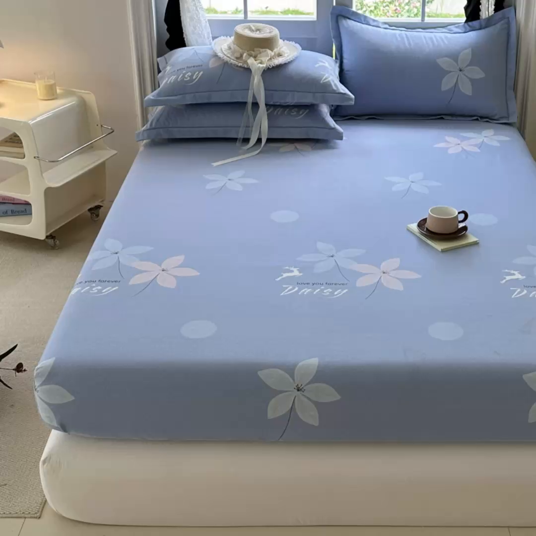 91家纺网 家纺一手货源 找家纺 家贝爱 2025新款加厚生态全棉磨毛床笠 一路繁华