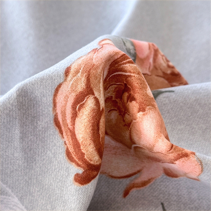 91家纺网 家纺一手货源 找家纺 家贝爱 2025新款加厚生态全棉磨毛床笠  芙蓉花语