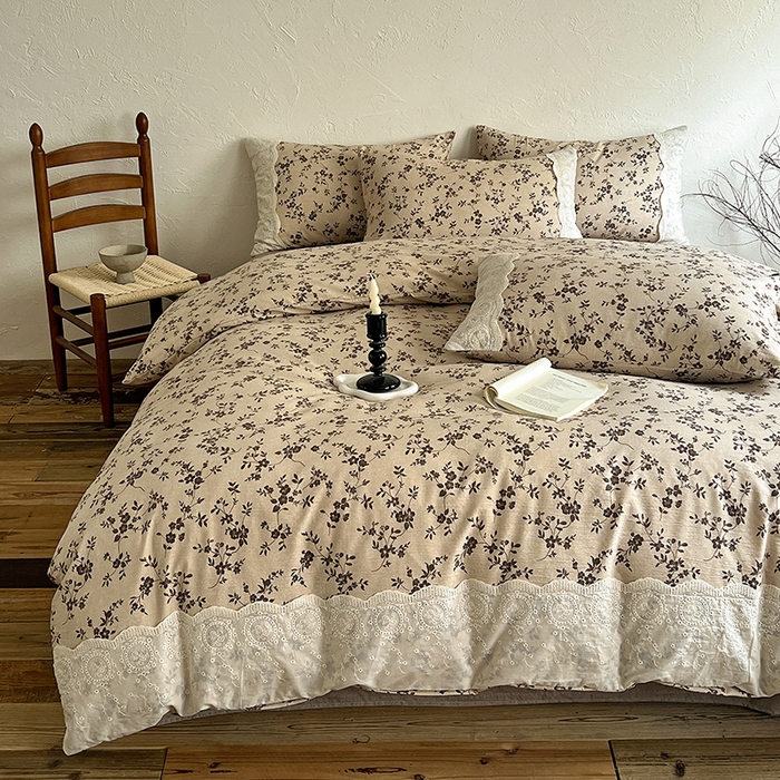 91家纺网 家纺一手货源 找家纺 （总）富米莱（原臻工厂） 2025秋冬新品A类高克重亚麻复古全棉花边侘寂风原麻系列