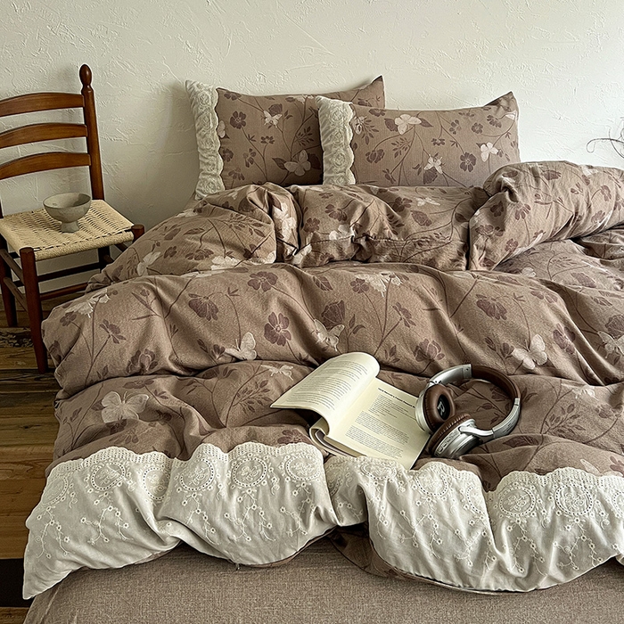 91家纺网 家纺一手货源 找家纺 （总）富米莱（原臻工厂） 2025秋冬新品A类高克重亚麻复古全棉花边侘寂风原麻系列