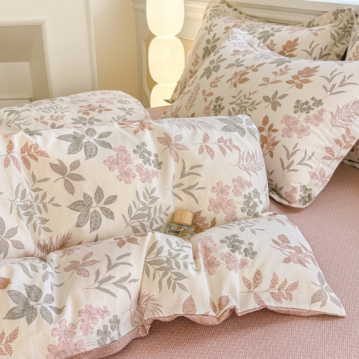 91家纺网 家纺一手货源 找家纺 帛织澜  2025新款全棉喷气12868系列纯棉四件套 洛克庄园