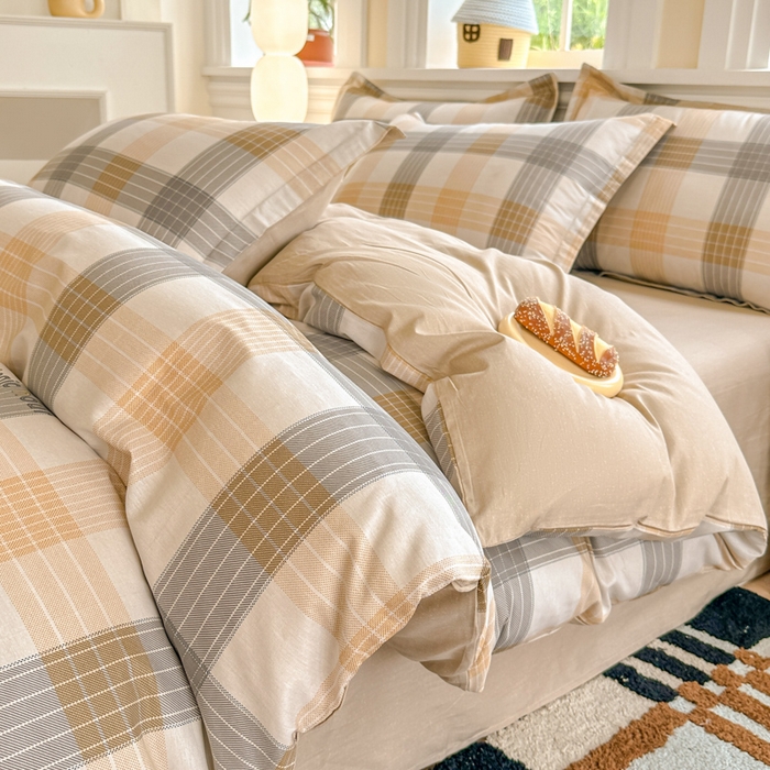 91家纺网 家纺一手货源 找家纺 帛织澜  2025新款全棉喷气12868系列纯棉四件套 佐罗