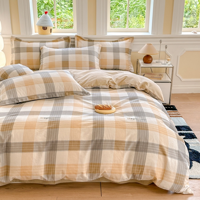 91家纺网 家纺一手货源 找家纺 帛织澜  2025新款全棉喷气12868系列纯棉四件套 佐罗