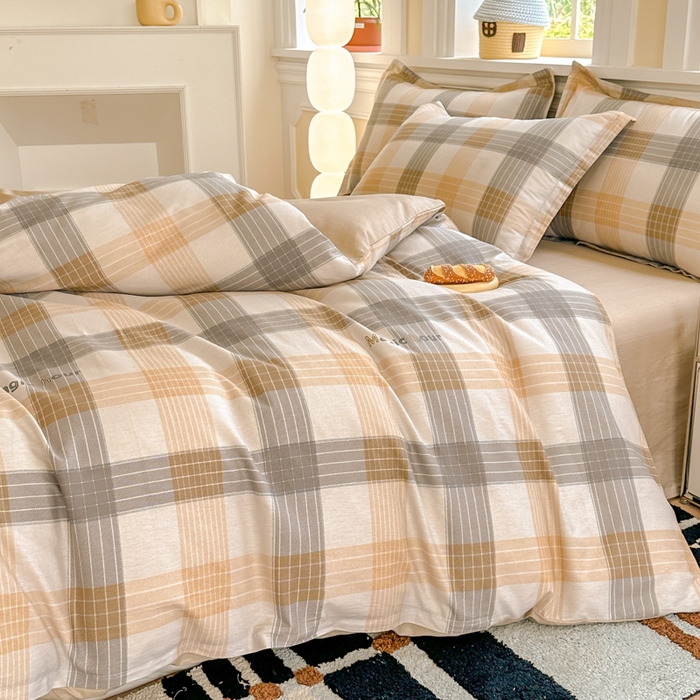 91家纺网 家纺一手货源 找家纺 帛织澜  2025新款全棉喷气12868系列纯棉四件套 佐罗