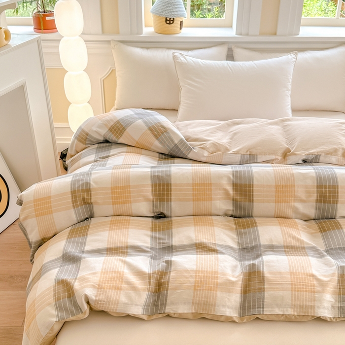 91家纺网 家纺一手货源 找家纺 帛织澜 2025新款全棉喷气12868系列纯棉单被套 佐罗