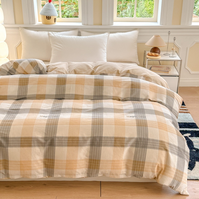 91家纺网 家纺一手货源 找家纺 帛织澜 2025新款全棉喷气12868系列纯棉单被套 佐罗