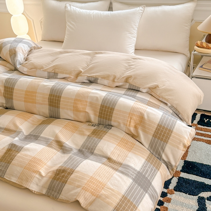 91家纺网 家纺一手货源 找家纺 帛织澜 2025新款全棉喷气12868系列纯棉单被套 佐罗