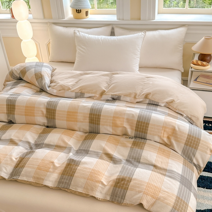 91家纺网 家纺一手货源 找家纺 帛织澜 2025新款全棉喷气12868系列纯棉单被套 佐罗