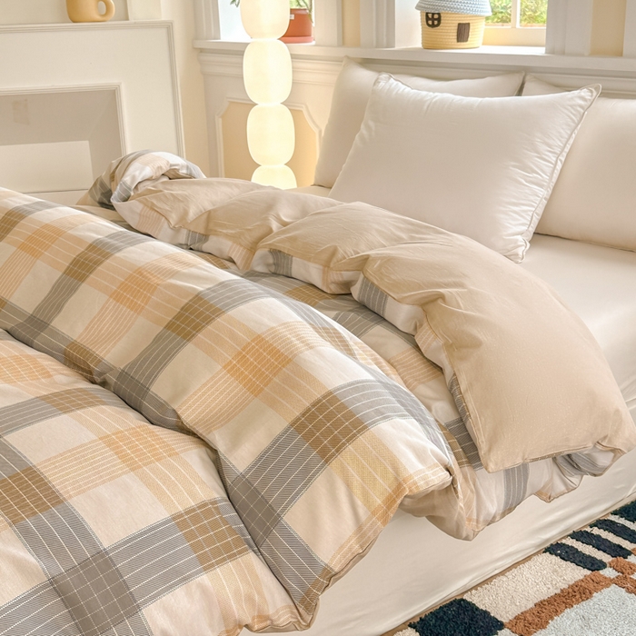 91家纺网 家纺一手货源 找家纺 帛织澜 2025新款全棉喷气12868系列纯棉单被套 佐罗