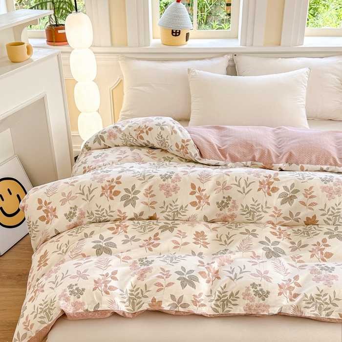 91家纺网 家纺一手货源 找家纺 帛织澜 2025新款全棉喷气12868系列纯棉单被套 洛克庄园