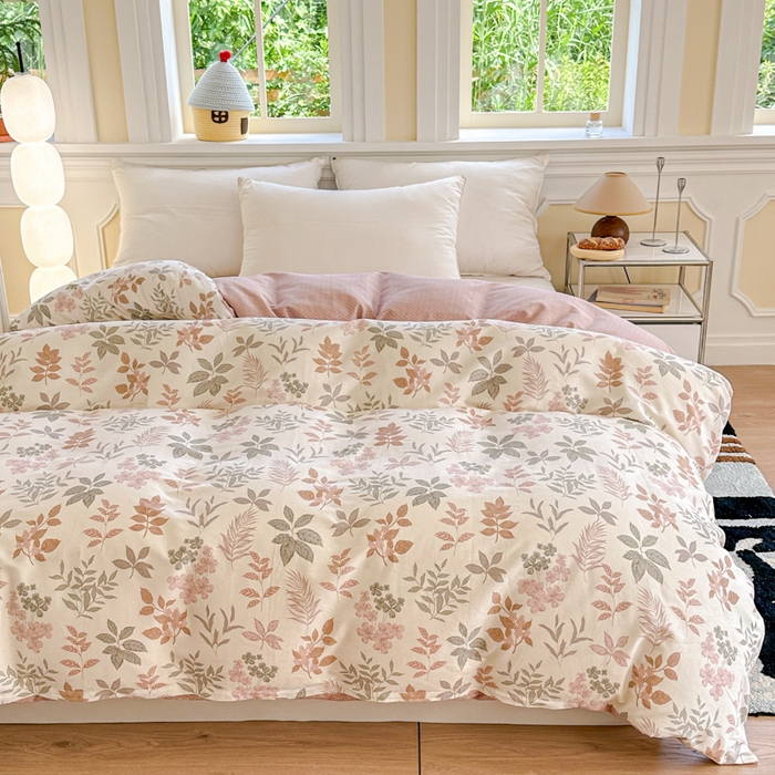 91家纺网 家纺一手货源 找家纺 帛织澜 2025新款全棉喷气12868系列纯棉单被套 洛克庄园