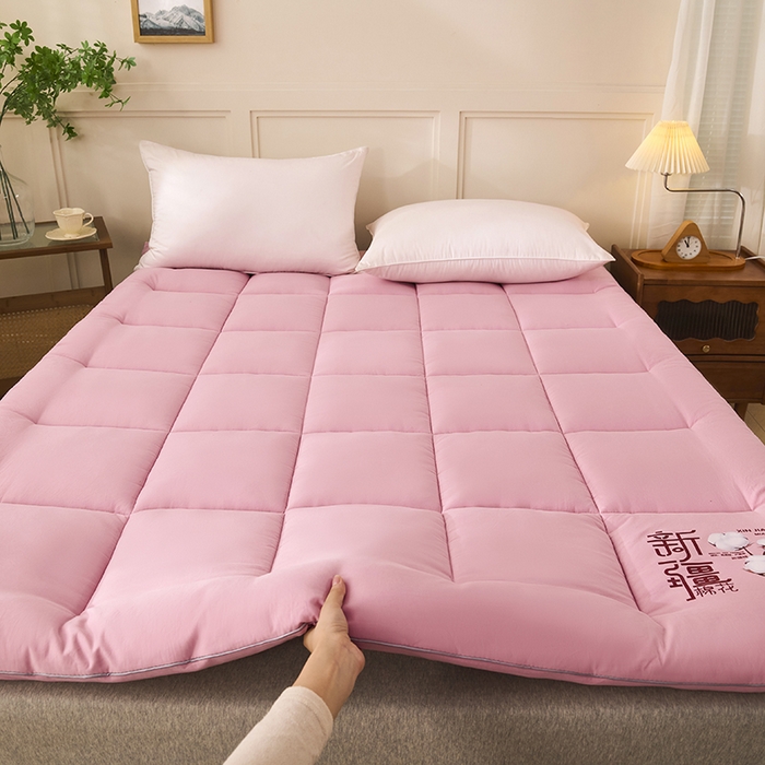 91家纺网 家纺一手货源 找家纺 样样红被业 2025新款A类全棉新疆棉花床垫50%1.5米尺寸 豆沙色