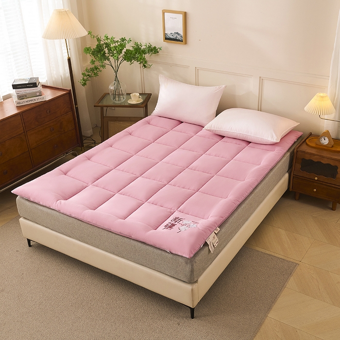 样样红被业 2025新款A类全棉新疆棉花床垫50%1.5米尺寸 豆沙色