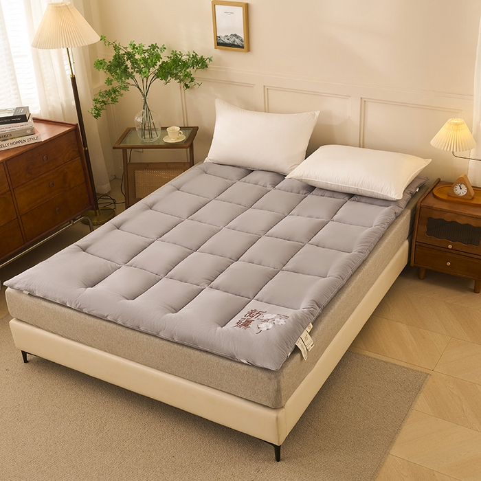 样样红被业 2025新款A类全棉新疆棉花床垫50%1.5米尺寸 灰色