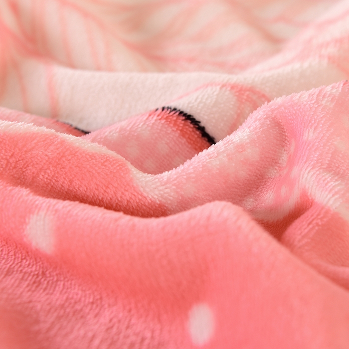 91家纺网 家纺一手货源 找家纺 绒品壹家 2025新款电商直播爆款高克重7斤牛奶绒金貂绒印花床裙款三件套四件套 粉色心情